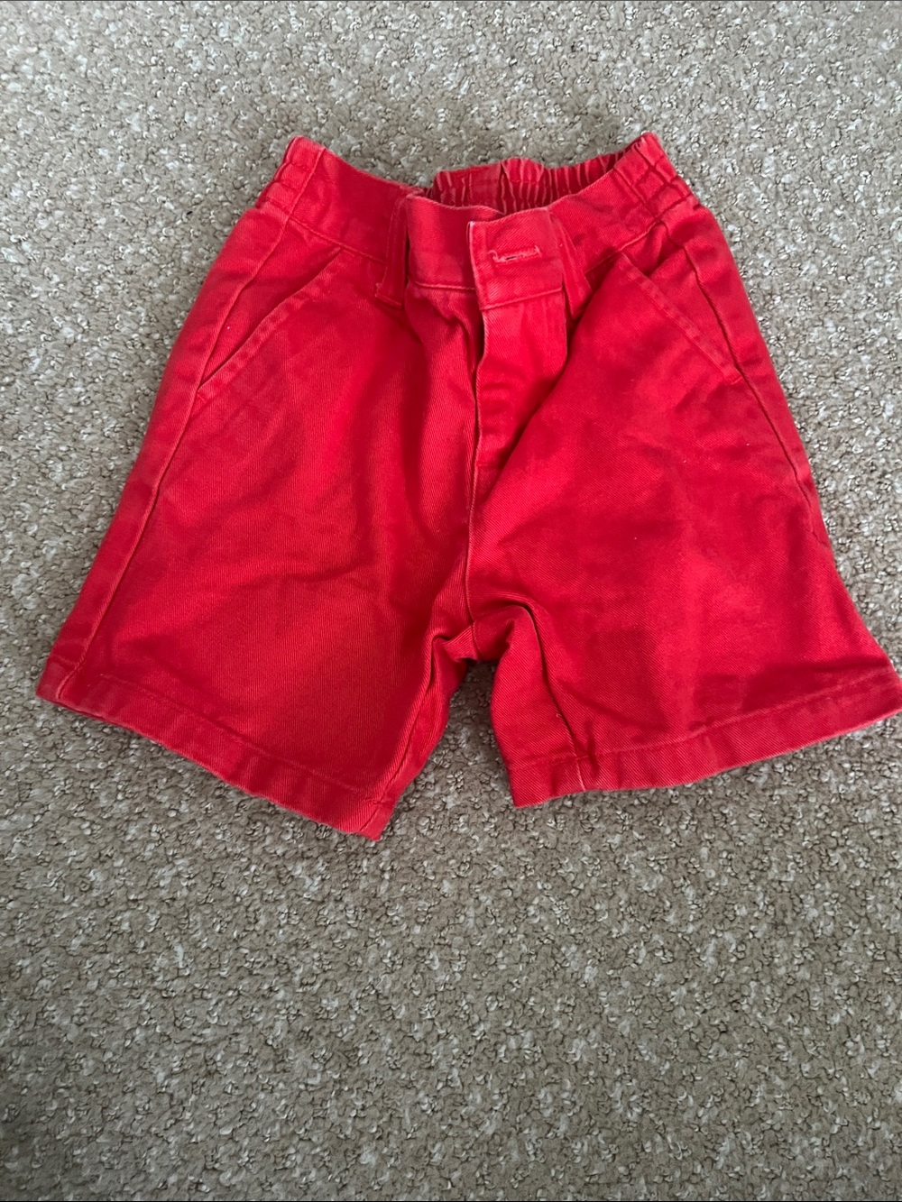 Janie and Jack Bright Red Pull-On Shorts